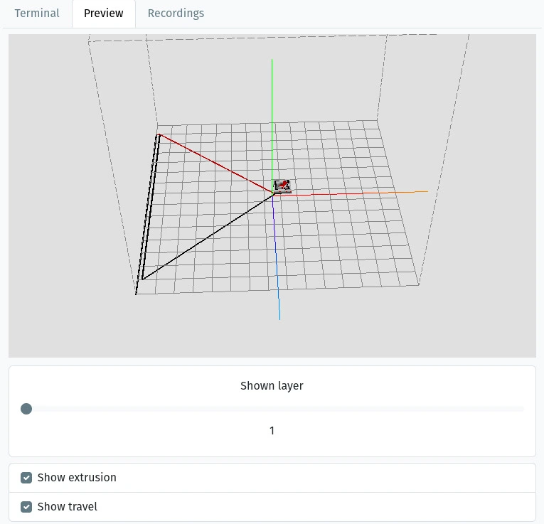 Feature demo: live 3D G-code previews