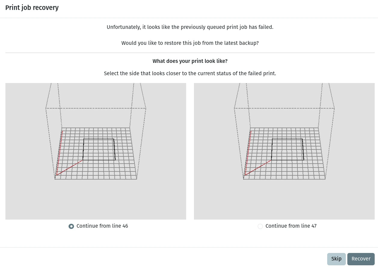 Feature demo: automatic recovery